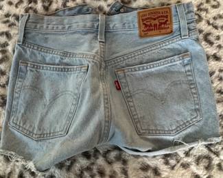 Levis CutOff Denim Shorts third image