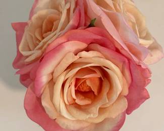 Artificial Roses in Geometric Vase second image