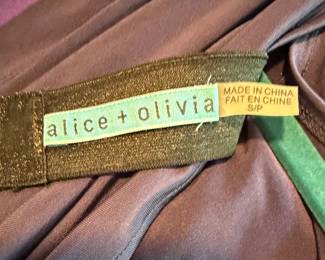 Alice Olivia Draped Neck Sheath Dress third image