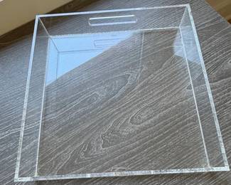 Clear Acrylic Tray with Handles