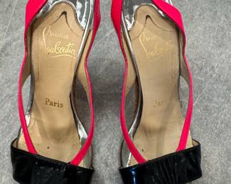 Christian Louboutin Pyraclou Cork Wedge Sandals