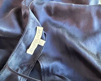 Jennifer Hope Navy Blue Silk Slip Dress third image