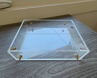 Clear Acrylic Photo Frame with Metal Posts second image