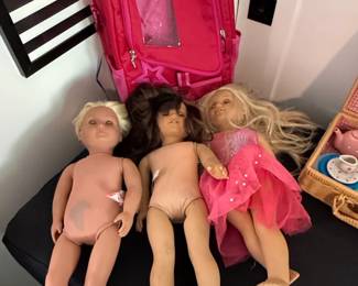 American Girl Dolls Lot with Accessories