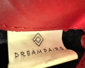 Dream Pairs Womens Red Patent Leather Pointed Toe Ankle Boots third image