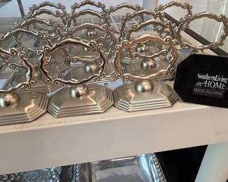 Silver Plated Napkin Rings Set second image