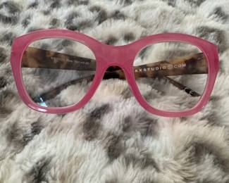 AX Studio Pink CatEye Eyeglasses with Tortoiseshell Temples