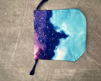 Cosmetic Bag or Pouch with Celestial Print second image
