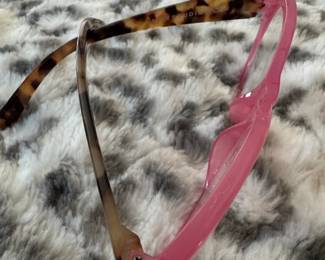 AX Studio Pink CatEye Eyeglasses with Tortoiseshell Temples third image