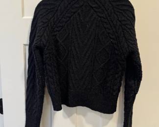 Rag  Bone Black Cable Knit Sweater second image
