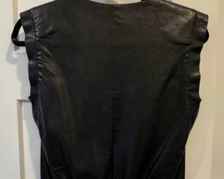 Ramy Brook New York Faux Leather VNeck Top third image