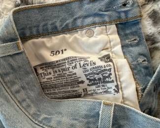 Levis CutOff Denim Shorts second image