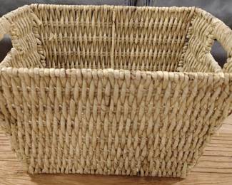 Woven Hyacinth Storage Basket with Handles