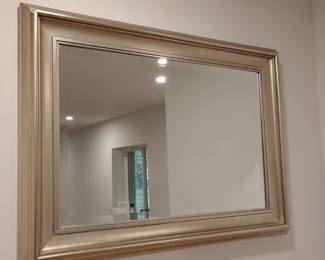 Ornate Silver Gilt Framed Wall Mirror second image