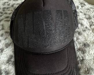 Mama Black Glitter Trucker Hat