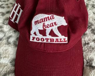 Harvard Crimson IH Monogram Mama Bear Football Baseball Cap