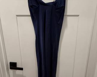 Jennifer Hope Navy Blue Silk Slip Dress second image