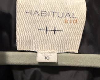 Habitual Kid Black Hooded Drawstring Waist Jacket third image