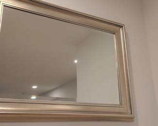 Ornate Silver Gilt Framed Wall Mirror