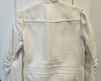 Rebecca Taylor White Tweed Moto Jacket third image