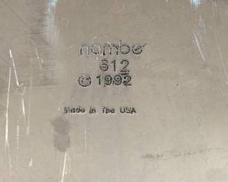 Nambe Serving Tray with Handles second image