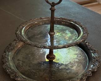 Reed  Barton Sheffield Collection TwoTiered Server