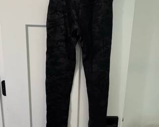 SPANX Faux Leather Camo Leggings  Matte Black Camo third image