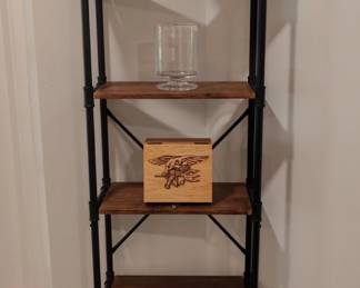 Industrial Pipe Bookshelf with Wooden Shelves