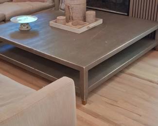 Restoration Hardware Cela Shagreen Coffee Table