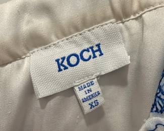 Koch Toile de Jouy Print Empire Waist Crop Top third image