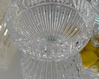 Waterford Crystal Aran Pattern Footed Bowl