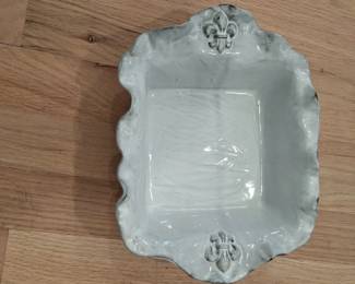Abigails Fleurdelis Ceramic Serving Bowl