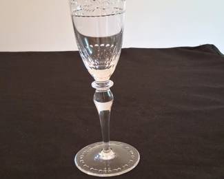 Etched Crystal Wine Glass  Fostoria June Etch