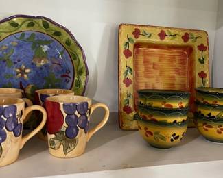Plates and cups 