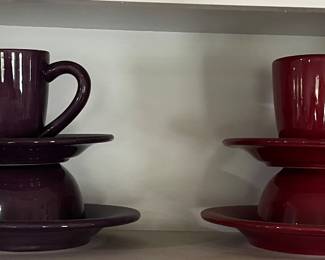 Cups and saucers 