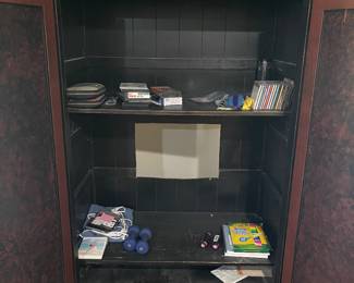 Inside armoire 