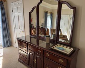 large Knob Creek mirrored dresser
