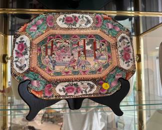 Large Famille Rose platter