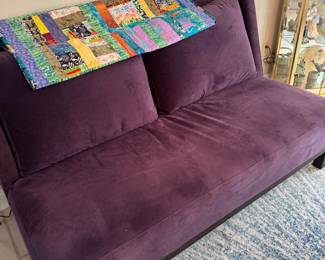 gorgeous purple loveseat