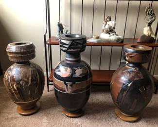 Monumental Hand Made Pottery; Artist Signed