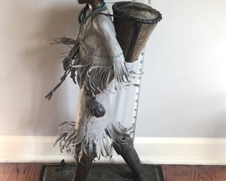 Retha Walden Gambaro (1917-2014) Native American Bronze Sculpture