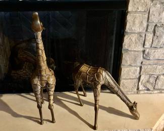 Brass Giraffes 