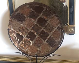 Fused glass artist signed