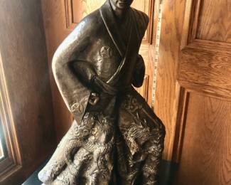 Vintage 31" Bronze Japanese Samurai