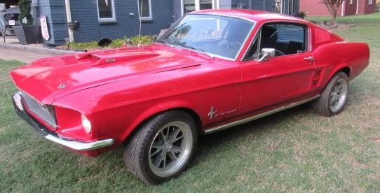 1967 Mustang Fastback Car w/302 Engine, Power Steering, Front Disc Brakes & New Tires