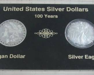 Morgan Silver Dollar & Silver Eagle Set