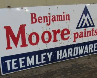 3' x 6' Porcelain Benjamin Moore Paints Sign