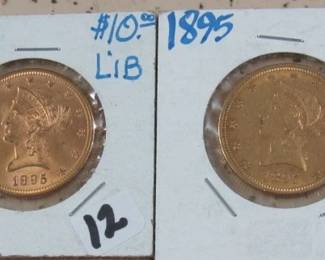Liberty Head $10.00 Gold Coins
