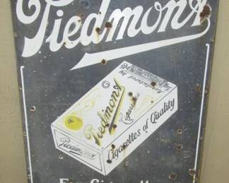 30" x 46" Porcelain Piedmont Cigarettes Sign
