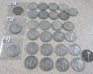 Silver Walking Liberty Half Dollars